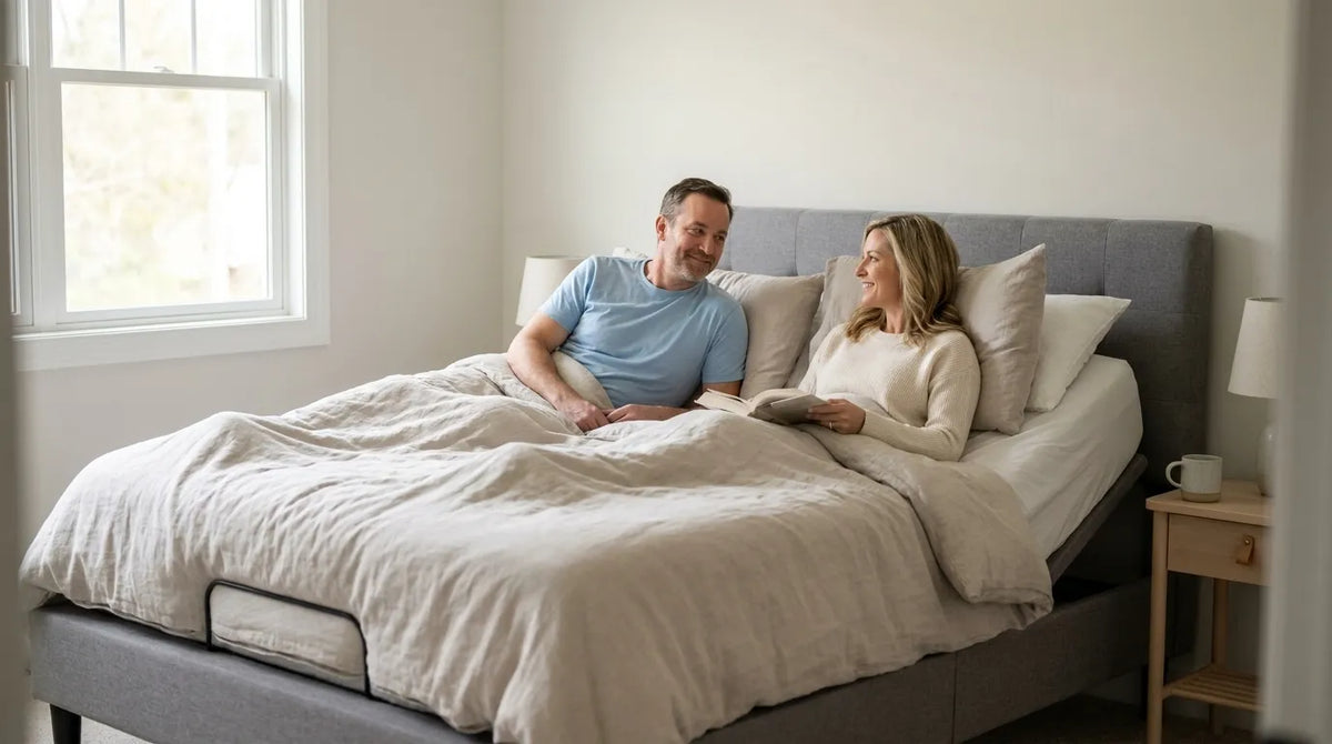 Adjustable Bed In A Small Bedroom For Sleep Apnea
