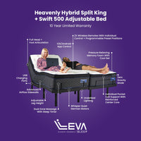Heavenly Hybrid Split King Adjustable Bed