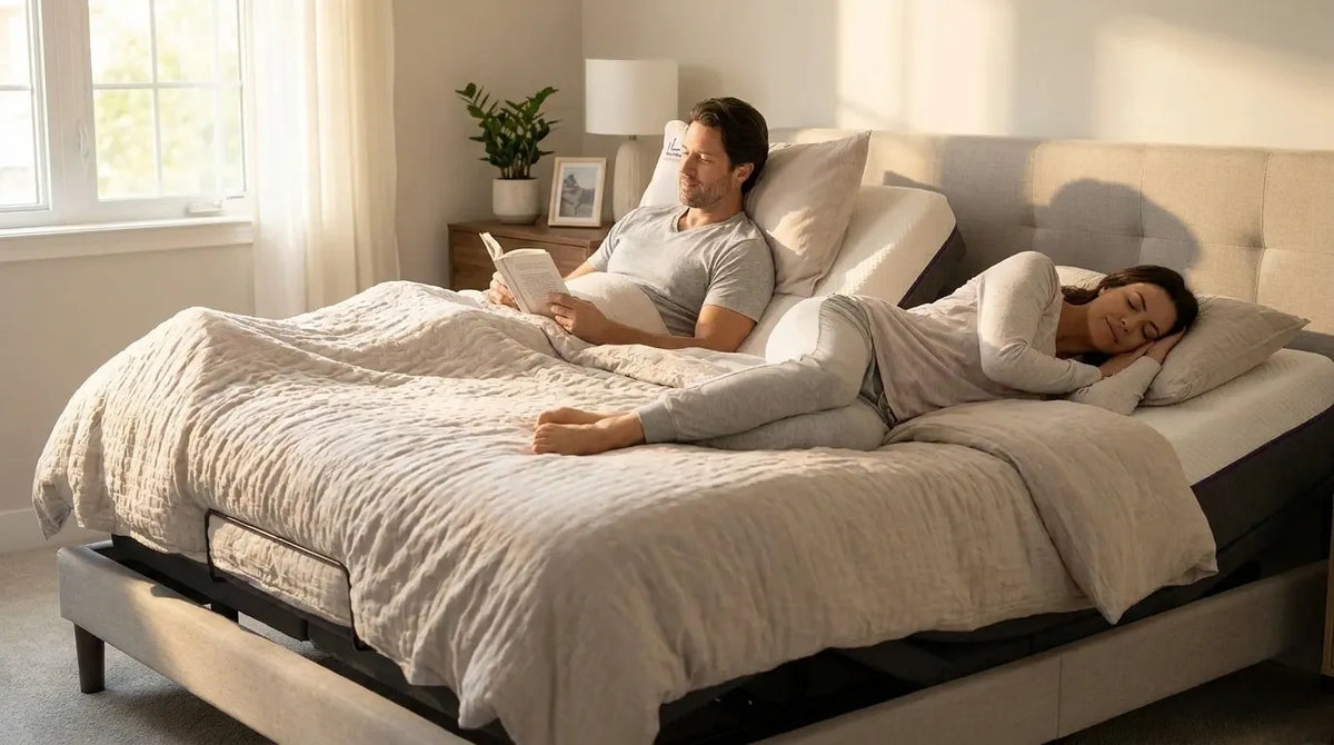 Adjustable Beds with Independent Sides for Sleep Apnea
