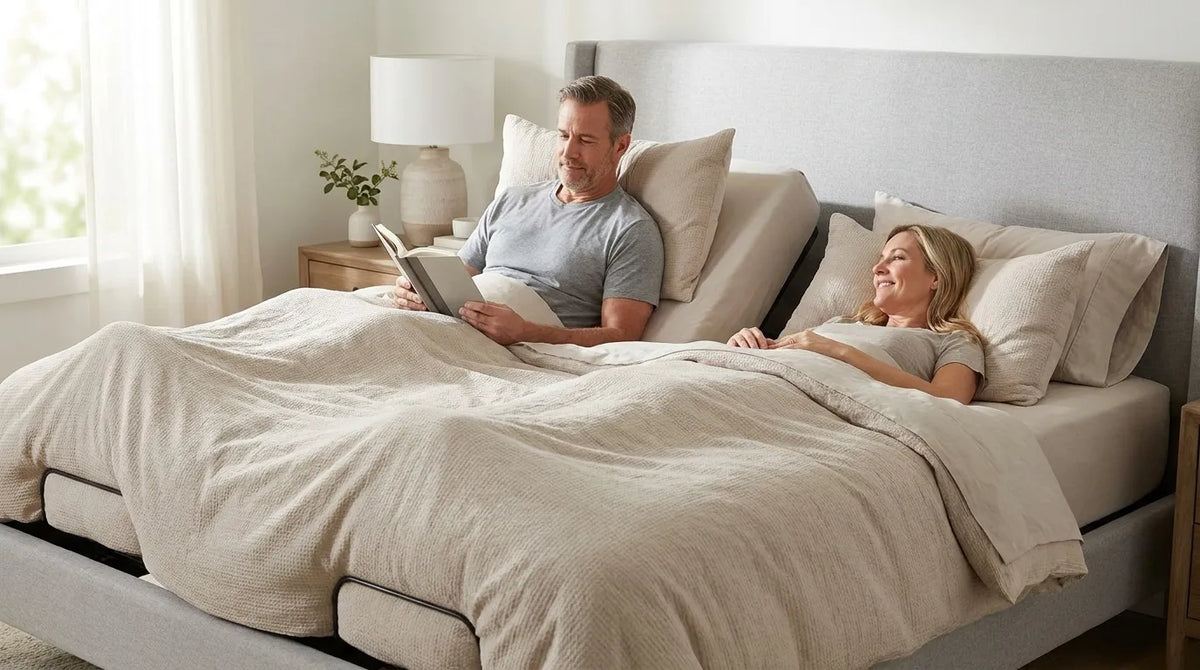 Adjustable Bed for Couples With Acid Reflux: Split Options