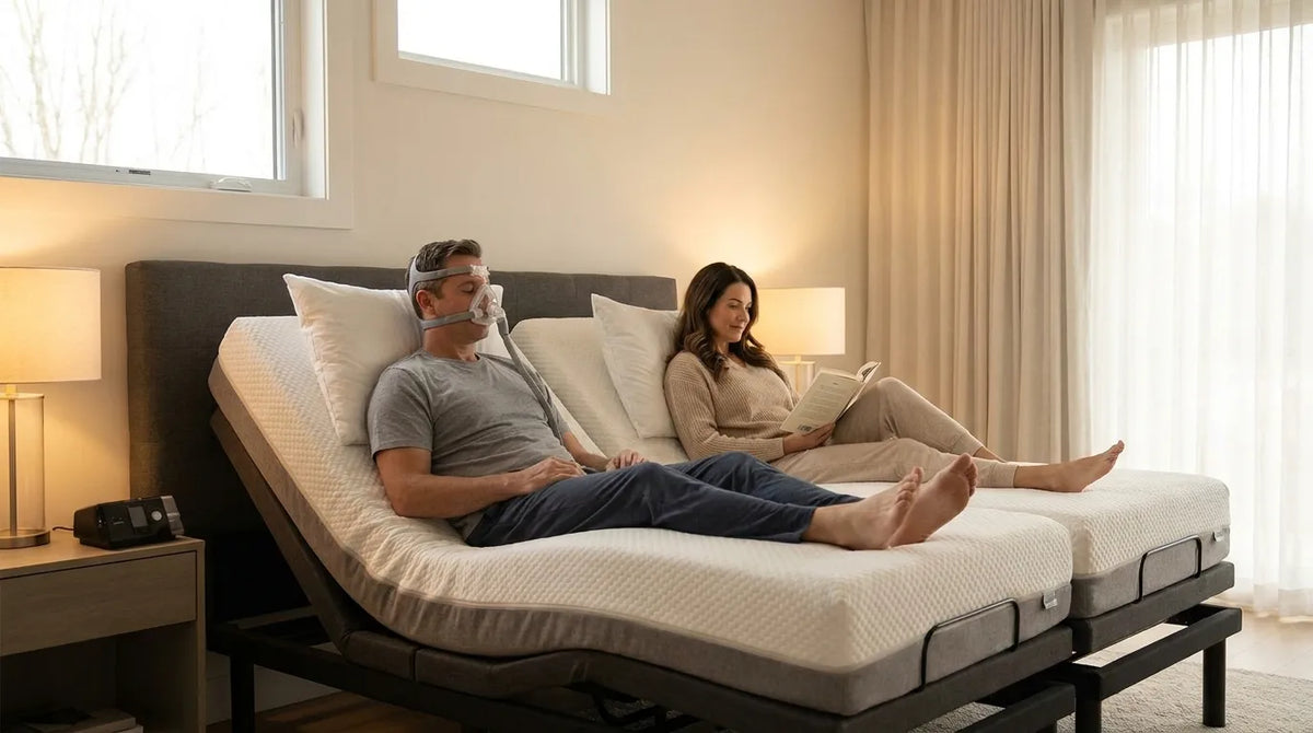 Adjustable Beds for Sleep Apnea: A Couples' Setup Guide